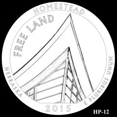 Homestead National Monument of America Quarter and Coin Design Candidate HP-12