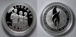 2014 Civil Rights Act Silver Dollar Prices Rise 3PM on Feb 3
