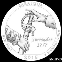 Saratoga National Historical Park Quarter and Coin Design Candidate SNHP-03