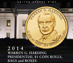 US Mint promotion image for Warren G. Harding Presidential $1 Coin