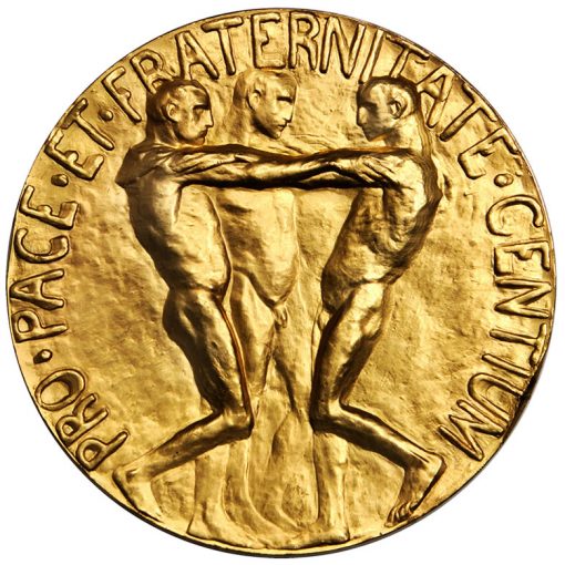 1936 Nobel Peace Prize medal - reverse