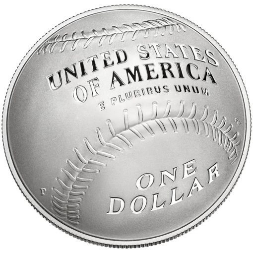 2014 National Baseball Hall of Fame Proof Silver Dollar - Reverse
