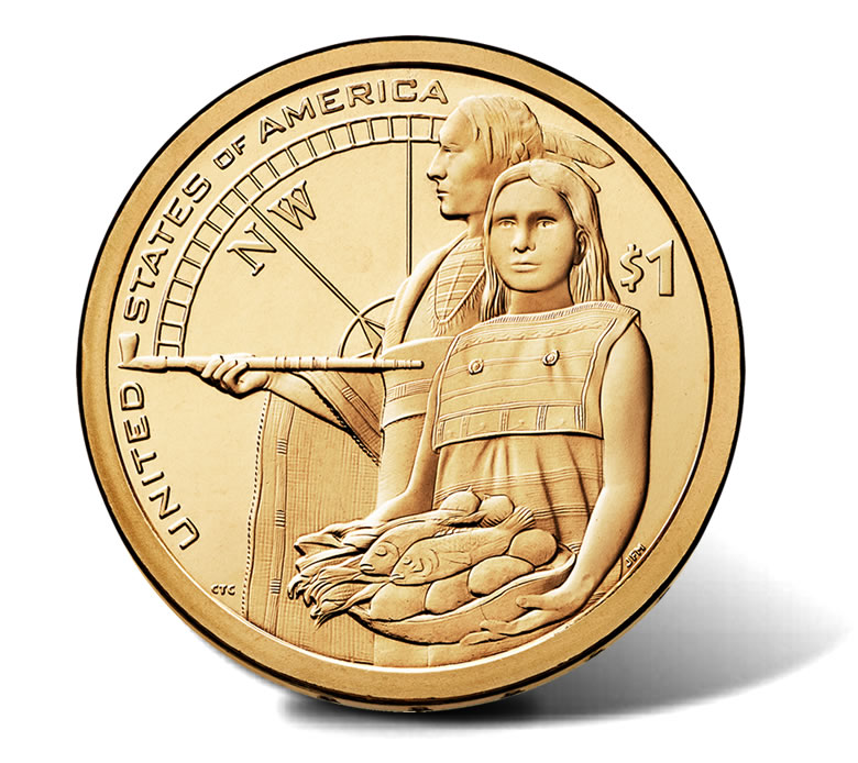 2014 D Sacagawea Dollar Native America  25 Coin BU Unc Roll US MINT OBW