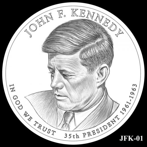 2015 Presidential $1 Coin Design Candidate JFK-01