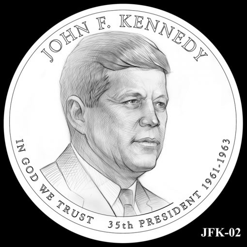 2015 Presidential $1 Coin Design Candidate JFK-02