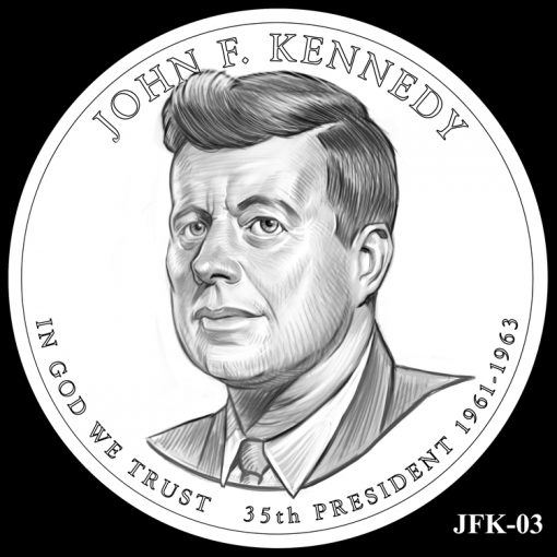 2015 Presidential $1 Coin Design Candidate JFK-03