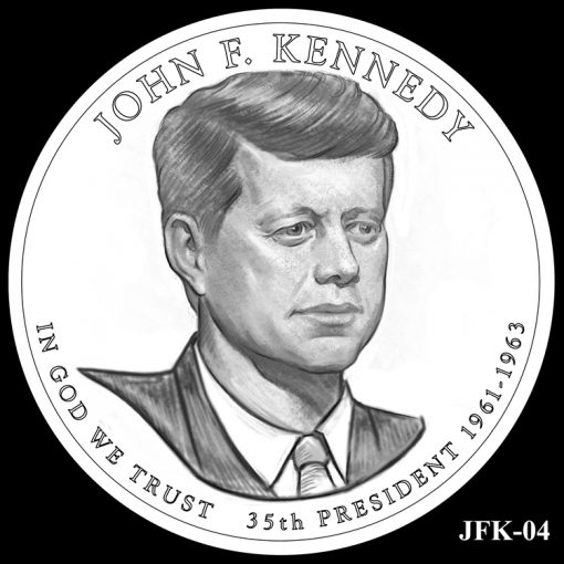 2015 Presidential $1 Coin Design Candidate JFK-04