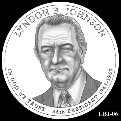2015 Presidential $1 Coin Design Candidate LBJ-06