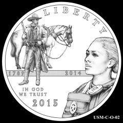 2015 US Marshals Service Commemorative Coin Design Candidate USM-C-O-02
