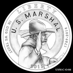 2015 US Marshals Service Commemorative Coin Design Candidate USM-C-O-04