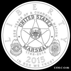 2015 US Marshals Service Commemorative Coin Design Candidate USM-C-O-06