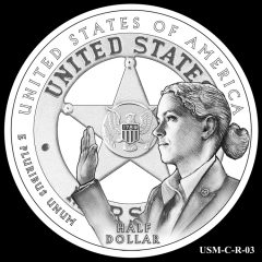 2015 US Marshals Service Commemorative Coin Design Candidate USM-C-R-03