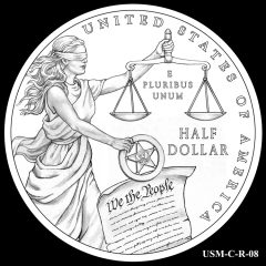 2015 US Marshals Service Commemorative Coin Design Candidate USM-C-R-08