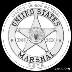 2015 US Marshals Service Commemorative Coin Design Candidate USM-G-O-01