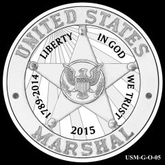 2015 US Marshals Service Commemorative Coin Design Candidate USM-G-O-05