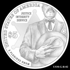 2015 US Marshals Service Commemorative Coin Design Candidate USM-G-R-02