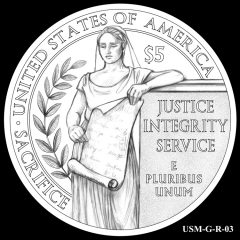 2015 US Marshals Service Commemorative Coin Design Candidate USM-G-R-03