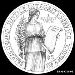 2015 US Marshals Service Commemorative Coin Design Candidate USM-G-R-04