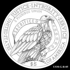 2015 US Marshals Service Commemorative Coin Design Candidate USM-G-R-05
