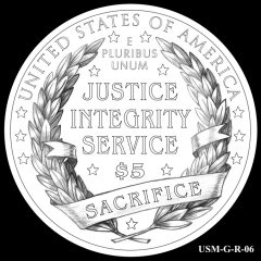 2015 US Marshals Service Commemorative Coin Design Candidate USM-G-R-06