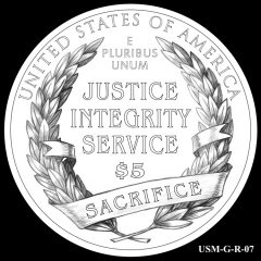 2015 US Marshals Service Commemorative Coin Design Candidate USM-G-R-07
