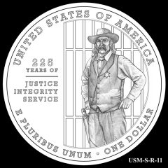 2015 US Marshals Service Commemorative Coin Design Candidate USM-S-R-11