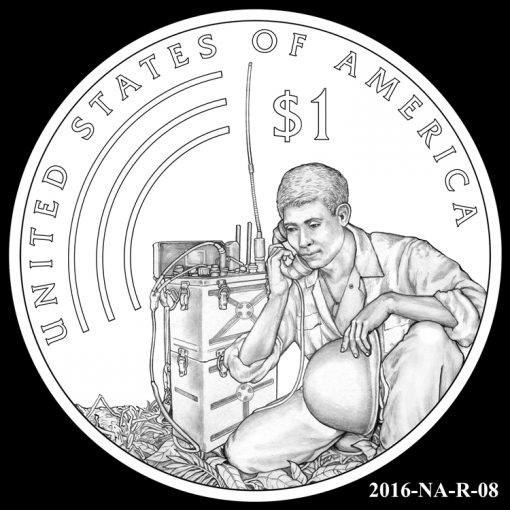 2016 Presidential $1 Coin Design Candidate 2016-NA-R-08