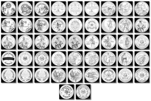 47 Design Candidates for US Marshals Service Commemorative Coins