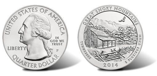 2014-P Great Smoky Mountains National Park Five Ounce Silver Uncirculated Coin