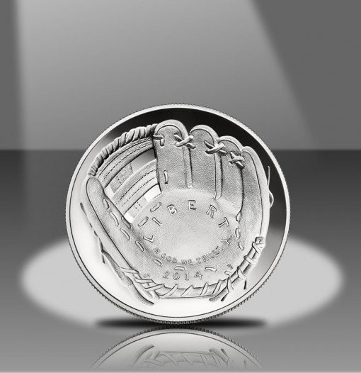 2014-P Proof National Baseball Hall of Fame Silver Commemorative Coin