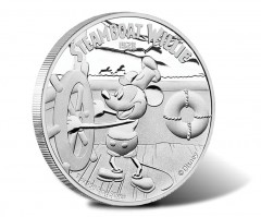 Mickey Mouse on Steamboat Willie Starts Disney Coin Series