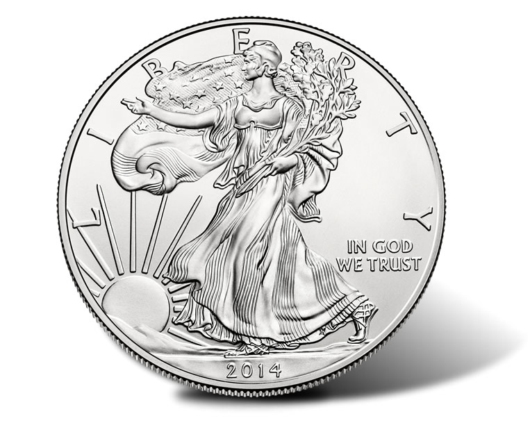 2014 Annual Uncirculated Dollar Set With American Silver Eagle 