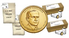 Calvin Coolidge Presidential $1 Coin in Rolls, Bags and Boxes