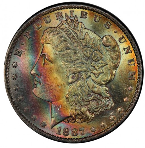 1887-O $1 PCGS MS65+ CAC - Obverse