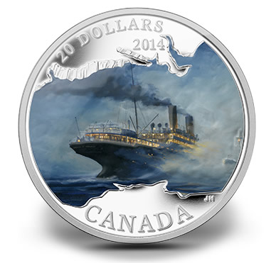 2014 $20 RMS Empress of Ireland Silver Coin