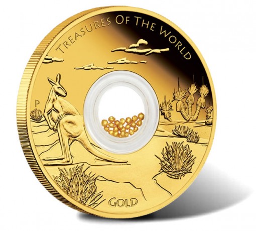 2014 Australian Treasures of the World Gold Locket Coin