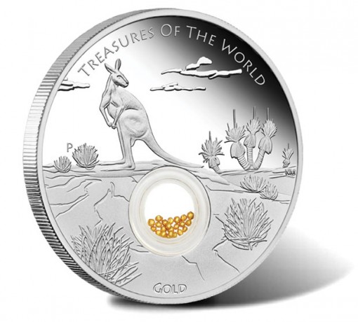 2014 Australian Treasures of the World Silver Locket Coin