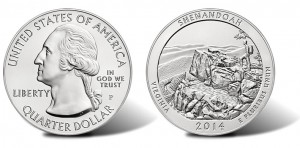 2014 Shenandoah 5 Oz Silver Uncirculated Coin