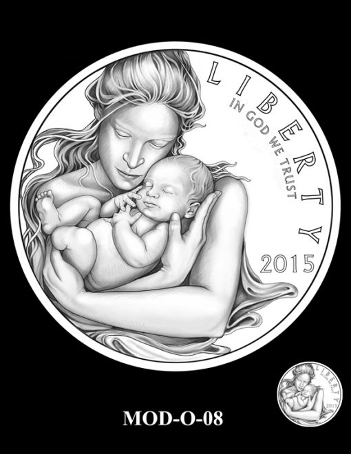 2015 March of Dimes Commemorative Coin Design Candidate MOD-O-08