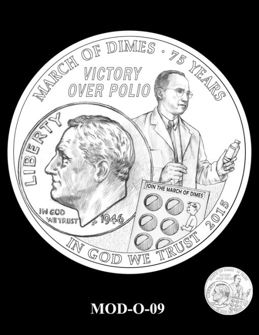 2015 March of Dimes Commemorative Coin Design Candidate MOD-O-09