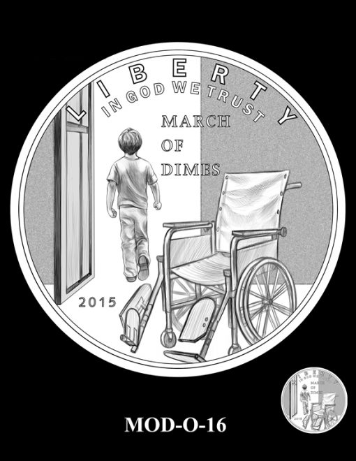 2015 March of Dimes Commemorative Coin Design Candidate MOD-O-16