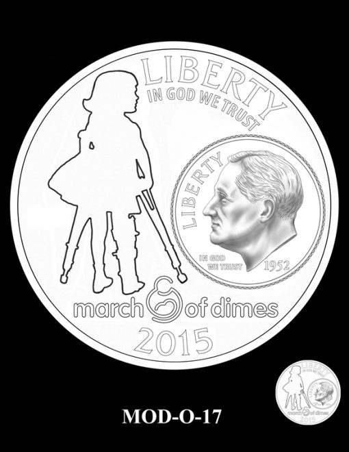 2015 March of Dimes Commemorative Coin Design Candidate MOD-O-17