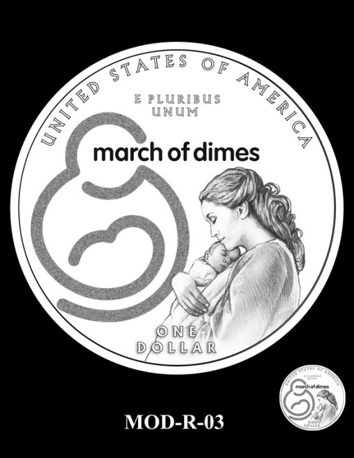 2015 March of Dimes Commemorative Coin Design Candidate MOD-R-03