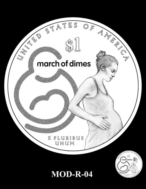 2015 March of Dimes Commemorative Coin Design Candidate MOD-R-04