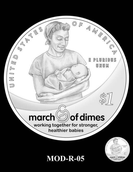 2015 March of Dimes Commemorative Coin Design Candidate MOD-R-05