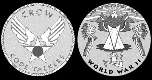 CFA and CCAC Recommended Designs for Crow Tribe Code Talkers Gold Medal