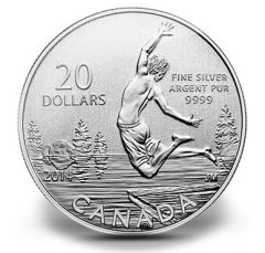 Canadian 2014 $20 Summertime Silver Coin for $20