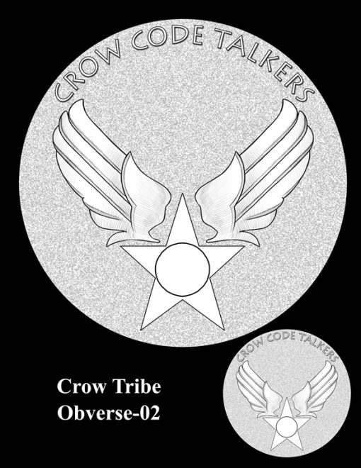 Crow Tribe Code Talkers Gold Medal Design Candidate Crow-O-02