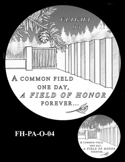 Fallen Heroes Flight 93 Medal Design Candidate FH-PA-O-04