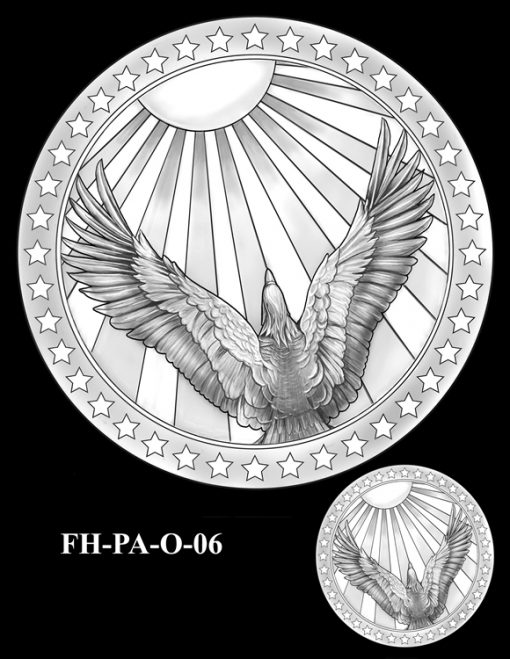 Fallen Heroes Flight 93 Medal Design Candidate FH-PA-O-06